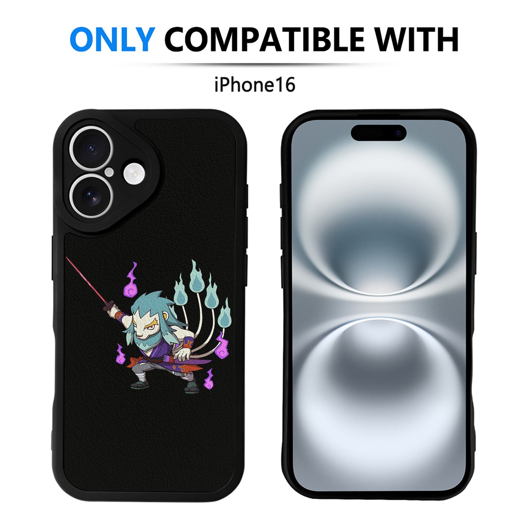 （画像用） 妖怪ウォッチ Yo-kai Watch 【iPhone 16シリーズ対応】シリコンスマホケース（レザー調） 材質：シリコン